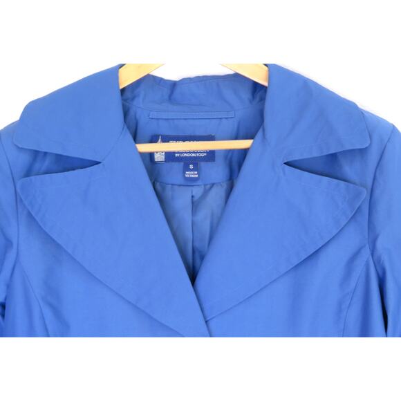 Nwt LONDON FOG The Tower Collection Back Pleated Water Resistant Trench Coat S - Picture 3 of 12
